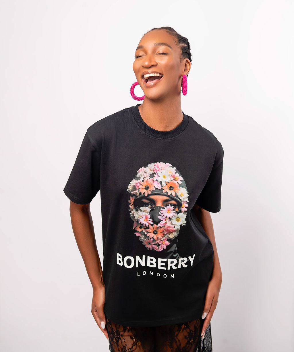 Flower Balaclava T-shirt - Women